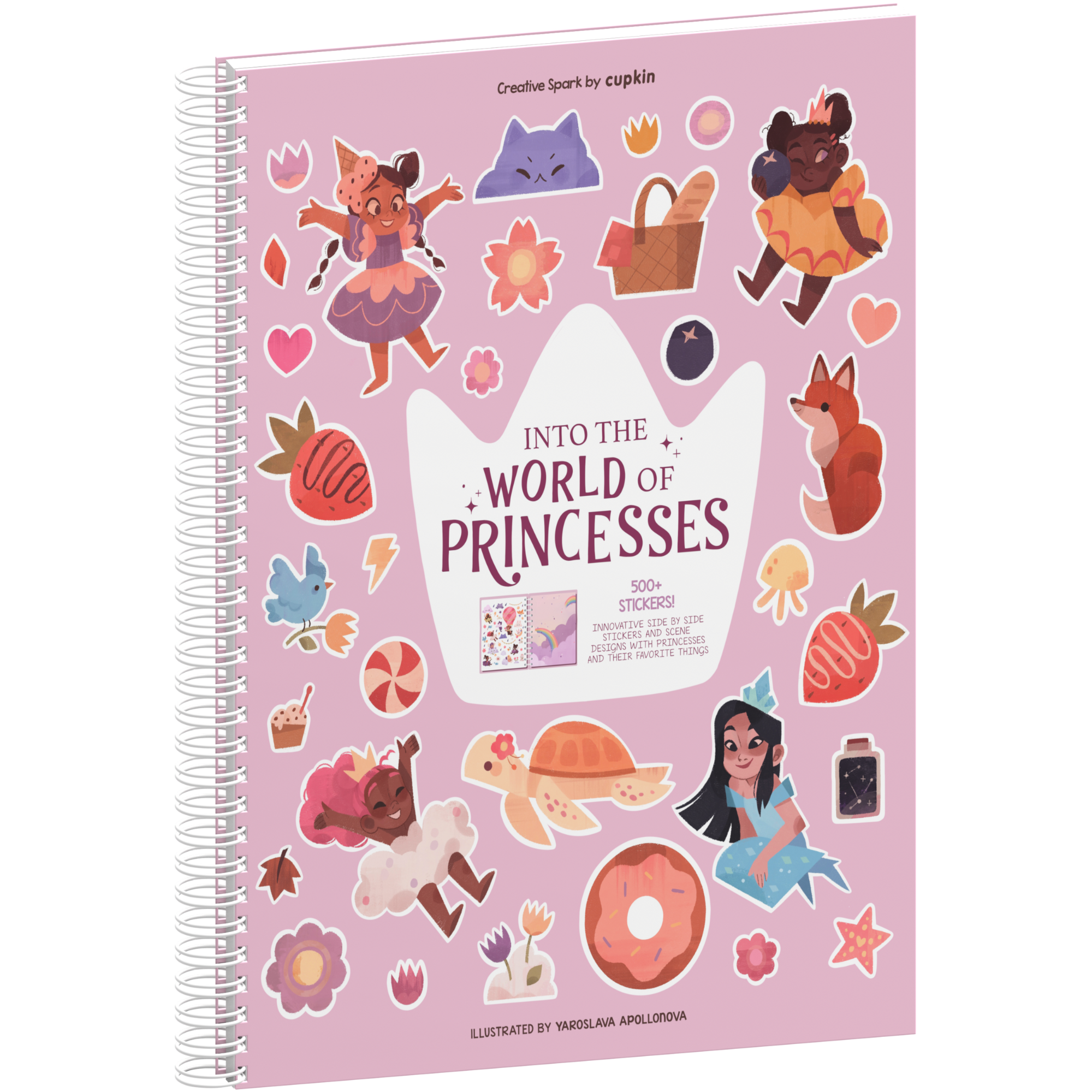 Into the World of Princesses Sticker Book Over 500 Stickers and 12 Unique  Scenes