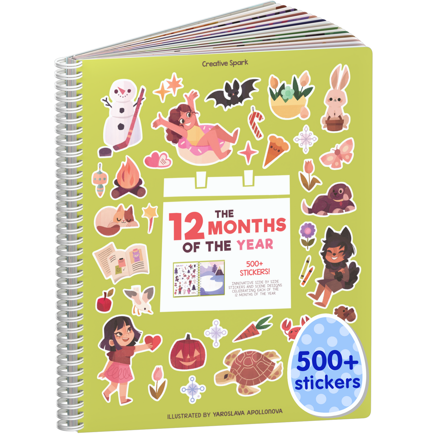 12 months Sticker Book