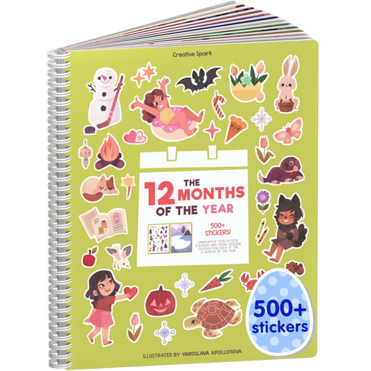 12 months Sticker Book