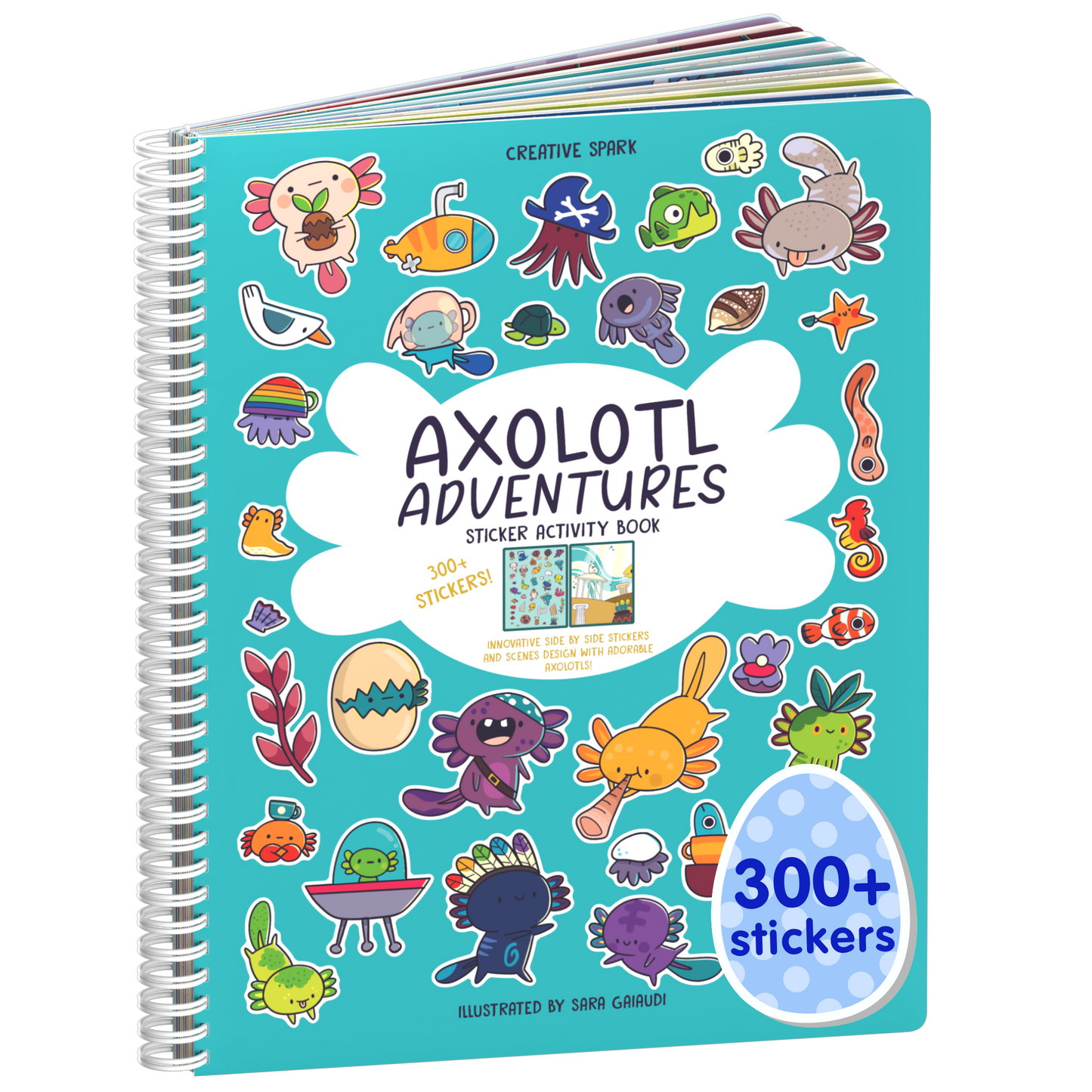 Axolotl Sticker Book