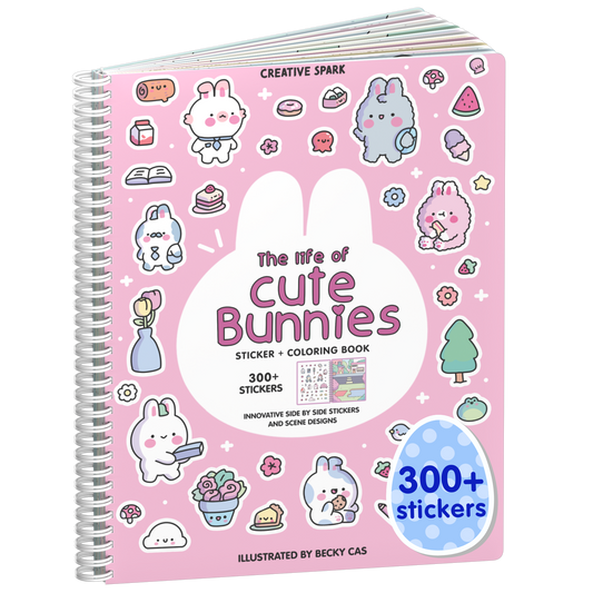 The Life of Cute Bunnies Sticker Book