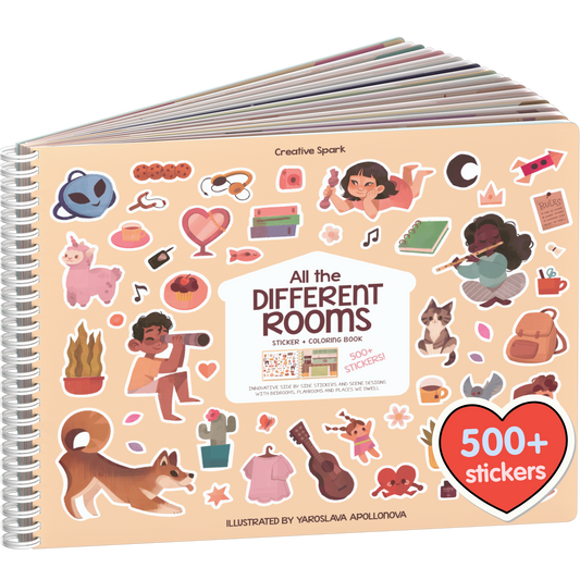 All the Different Rooms Sticker Book