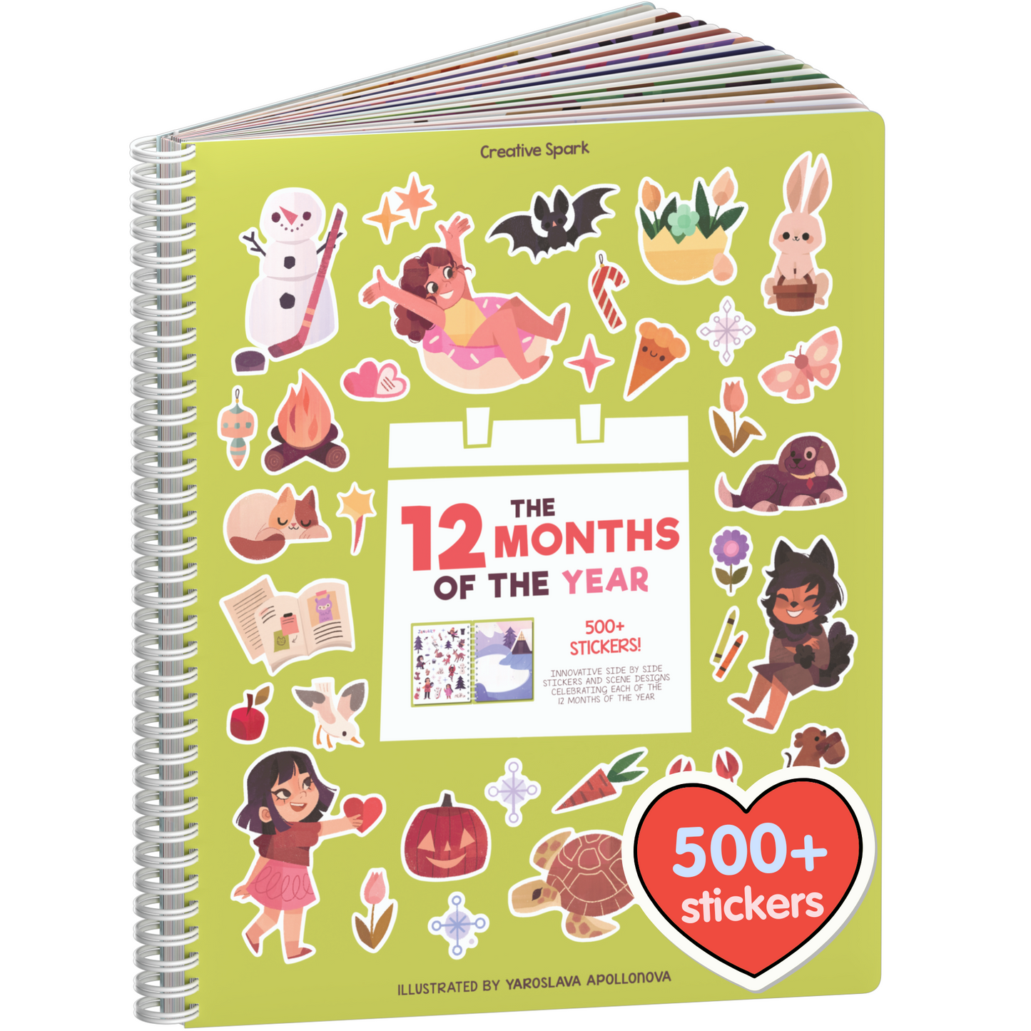 12 months Sticker Book