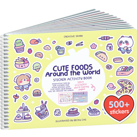 Cute Foods Around the World Sticker Book