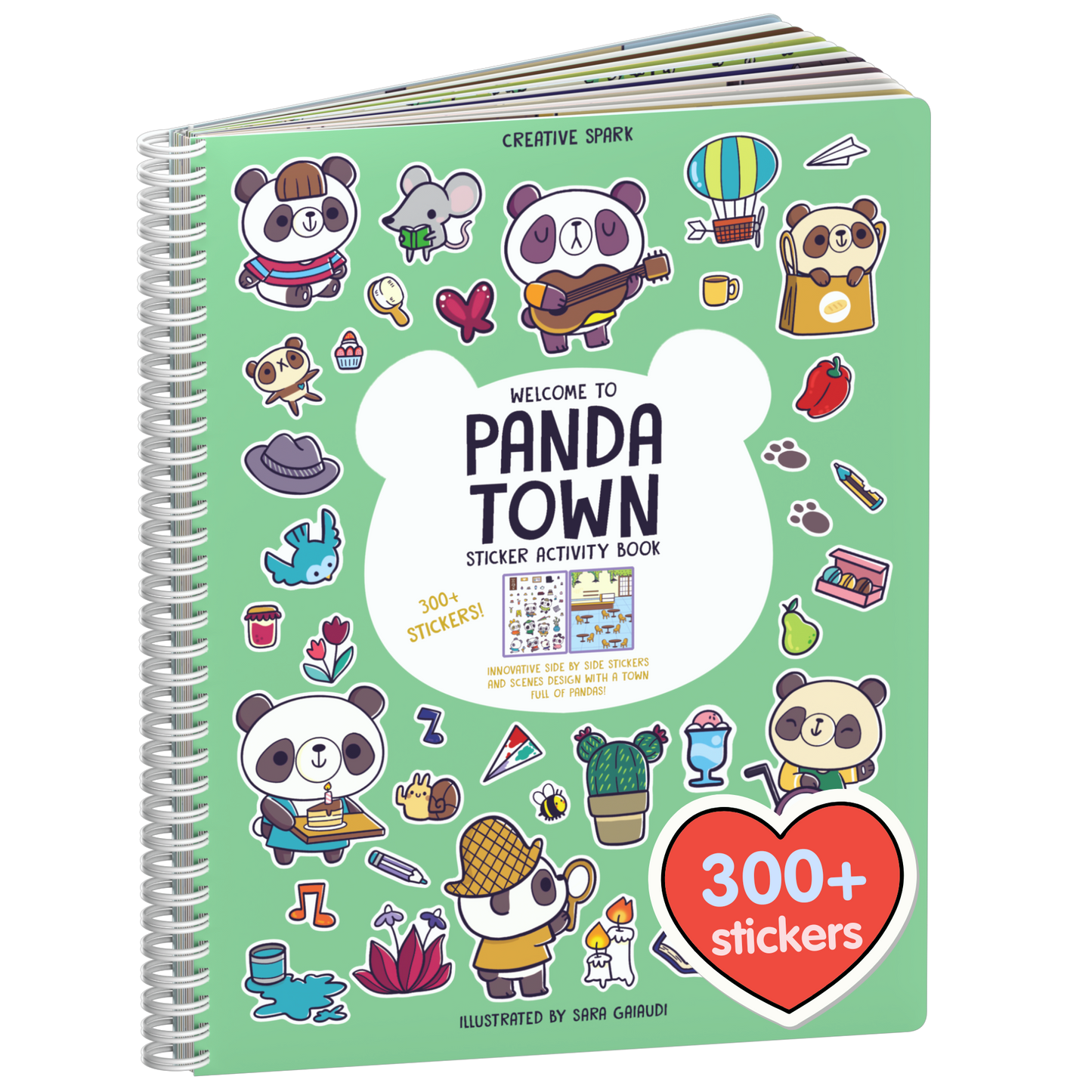 Panda Town Sticker Book