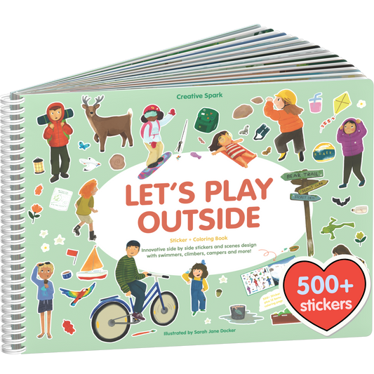 Let's Play Outside Sticker Book