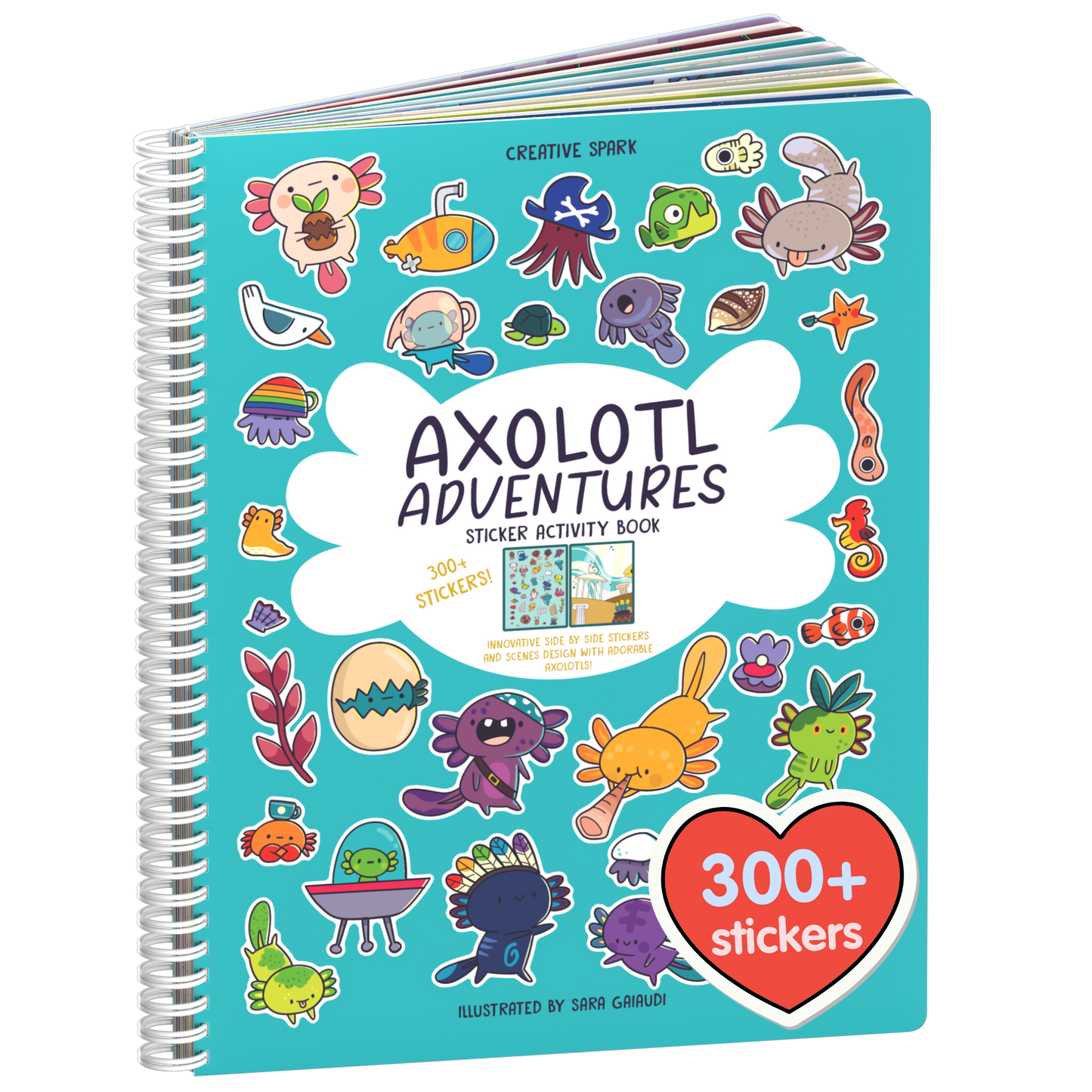 Axolotl Sticker Book