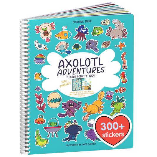 Axolotl Sticker Book