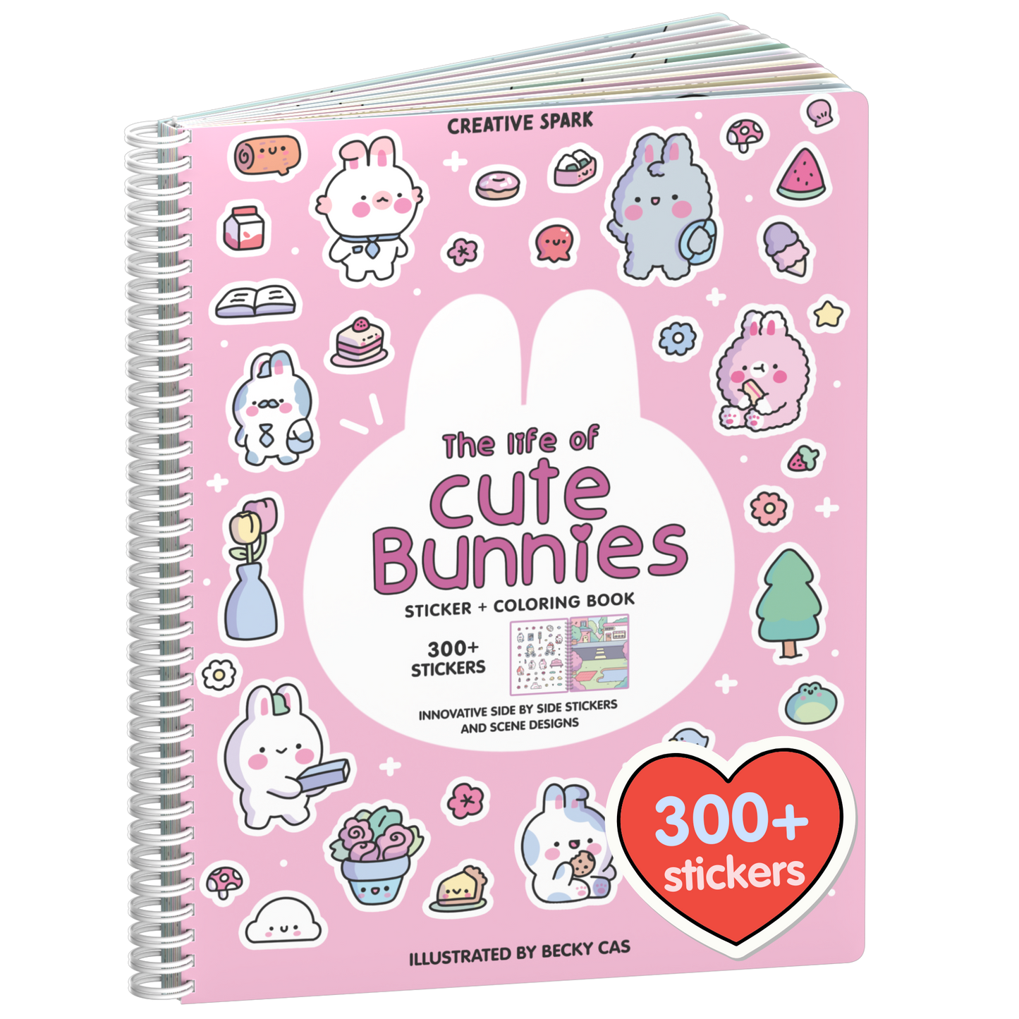 The Life of Cute Bunnies Sticker Book