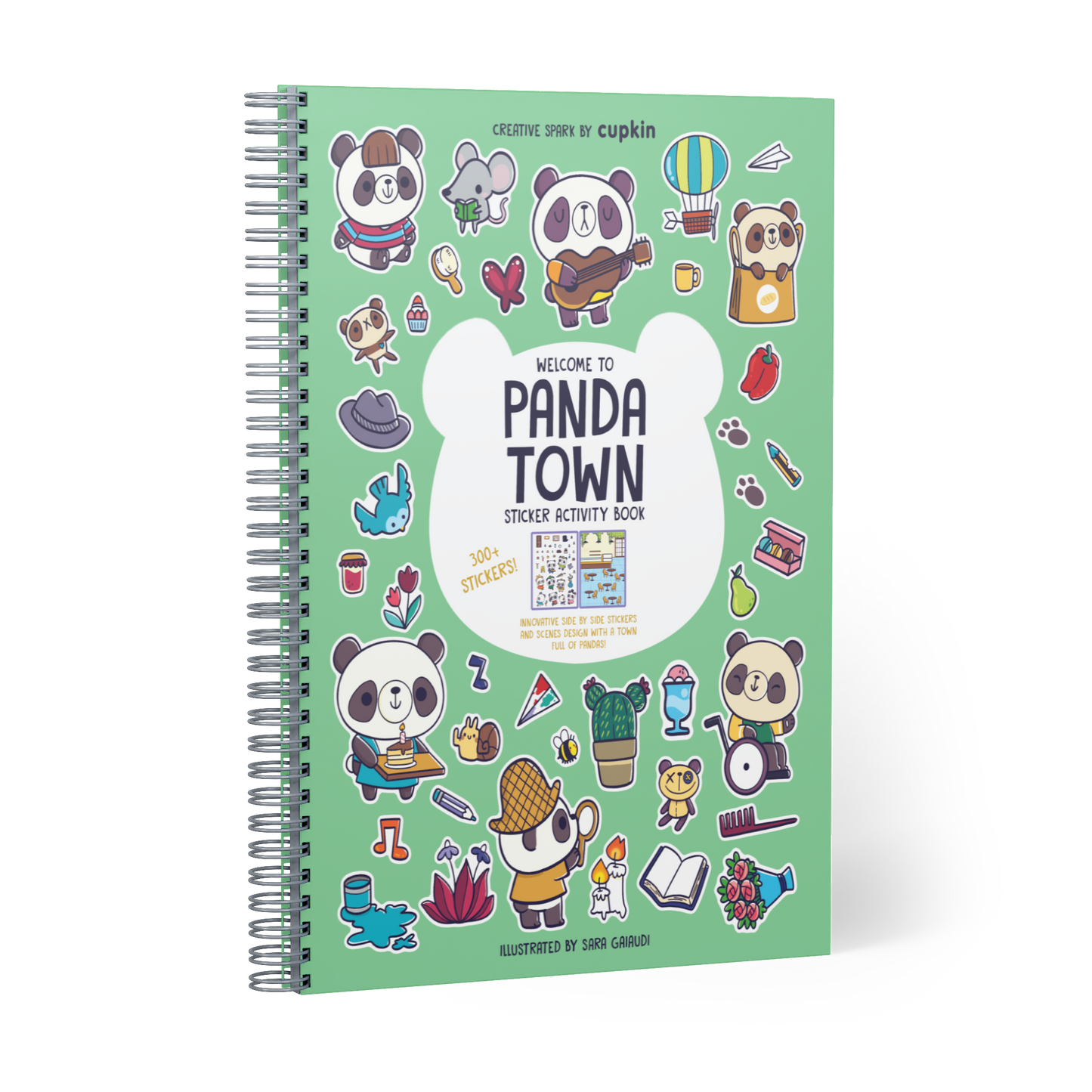 Panda Town Sticker Book