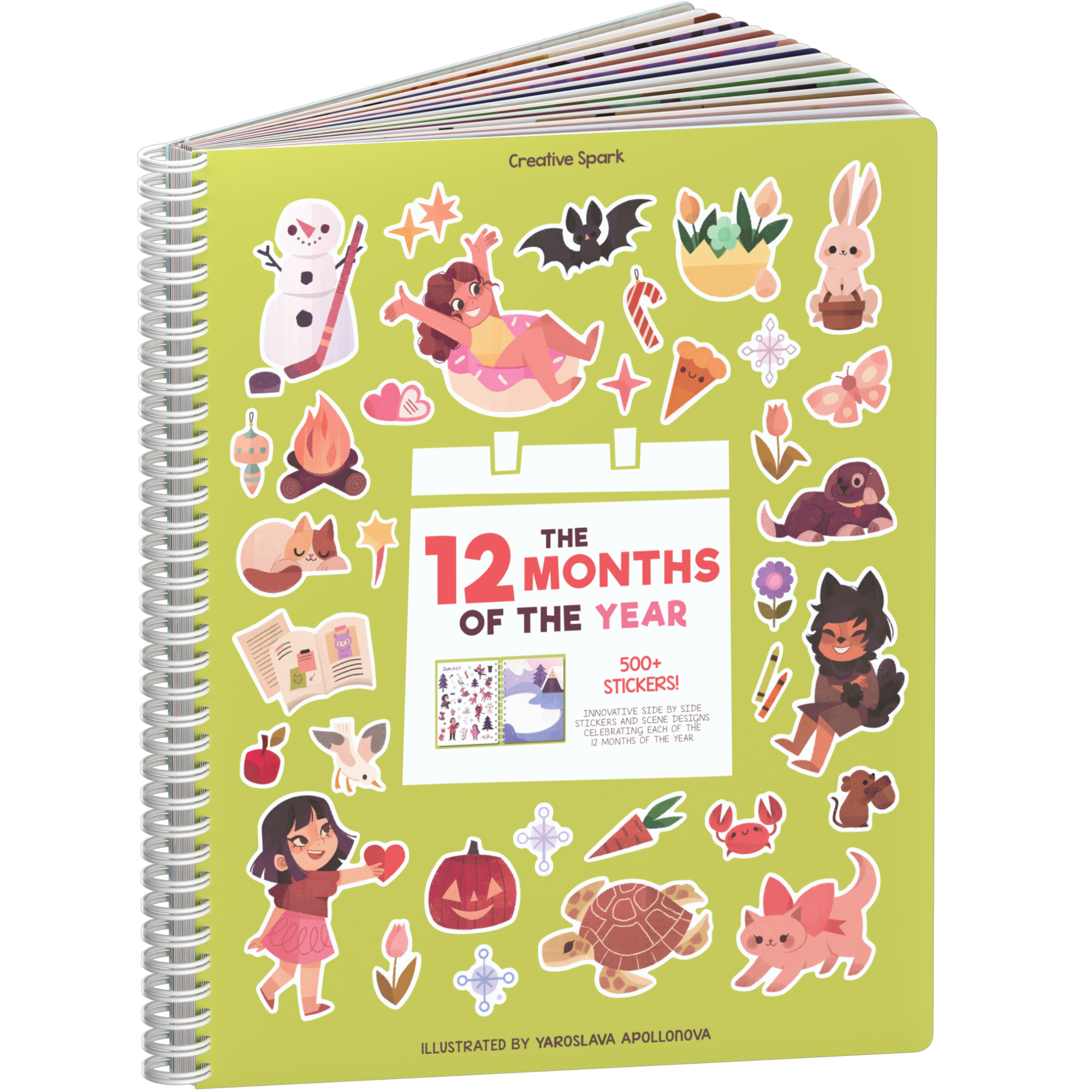 12 months Sticker Book