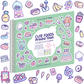 Cute Foods Around Town Sticker Book