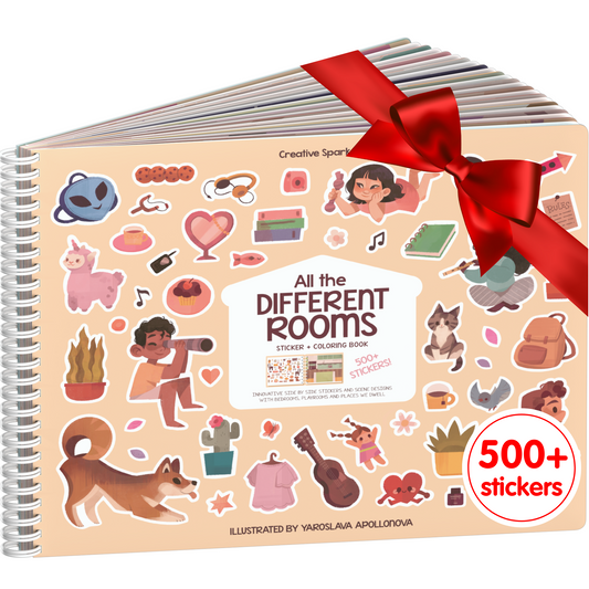 All the Different Rooms Sticker Book