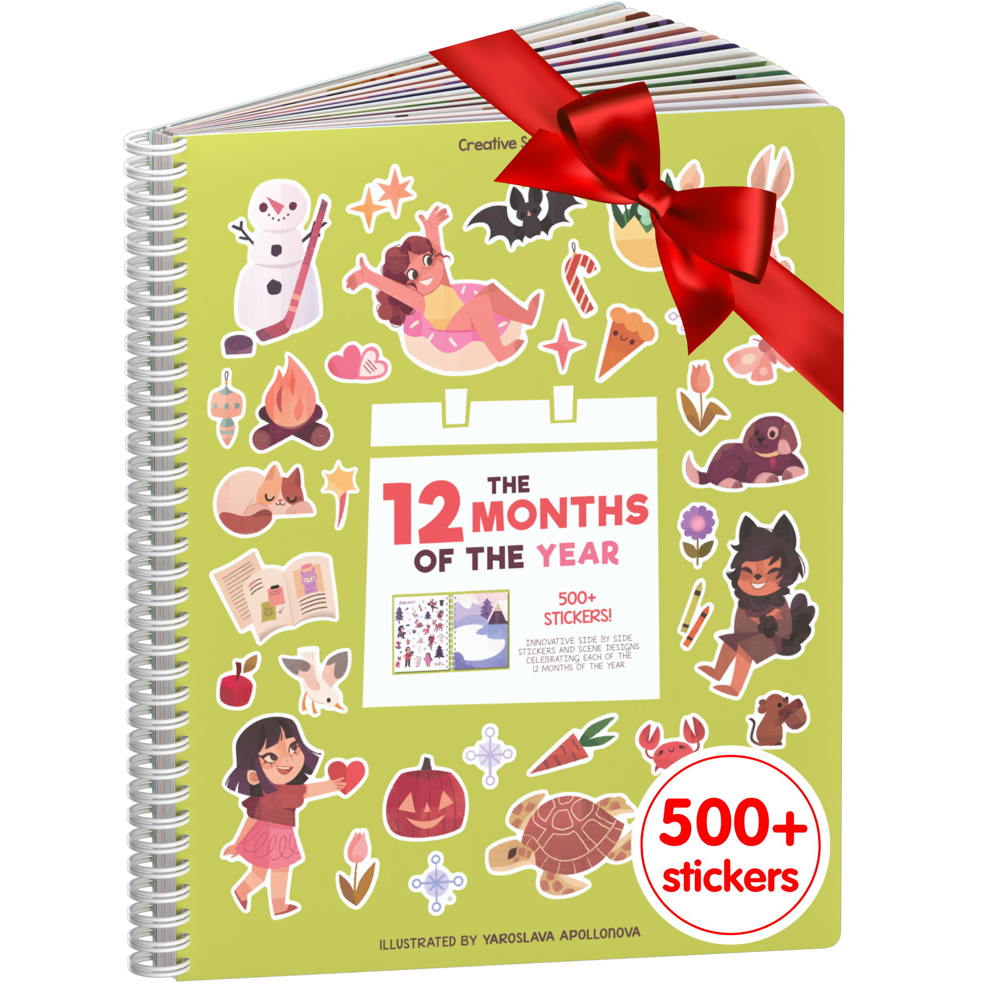 12 months Sticker Book