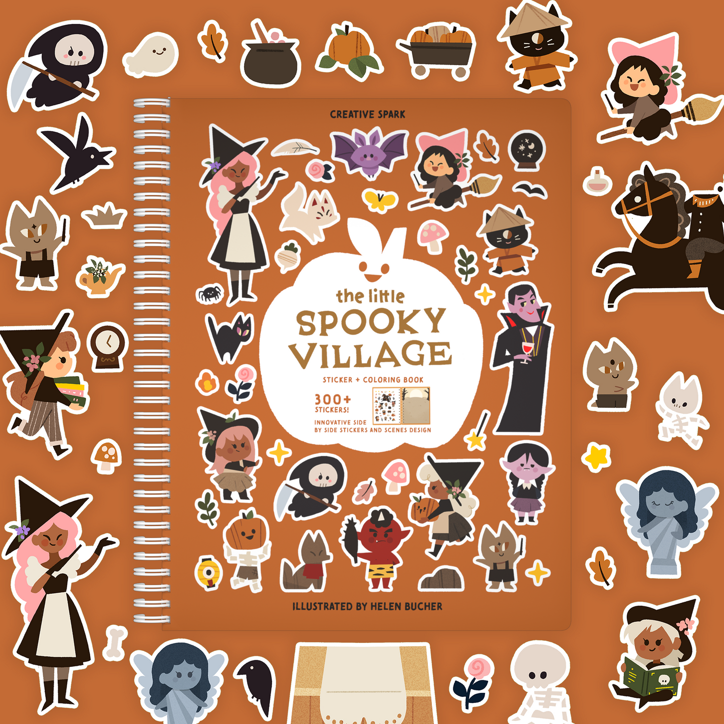 The Little Spooky Village Sticker Book