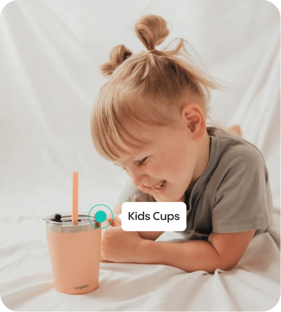 8 .com  Cupkin Kids & Toddler Cups - The Original 8 oz Stackable  Stainless Steel Sippy Cups for Toddlers 3+ Years Old - Set of 2 Insulated  Water Cups for Kids +
