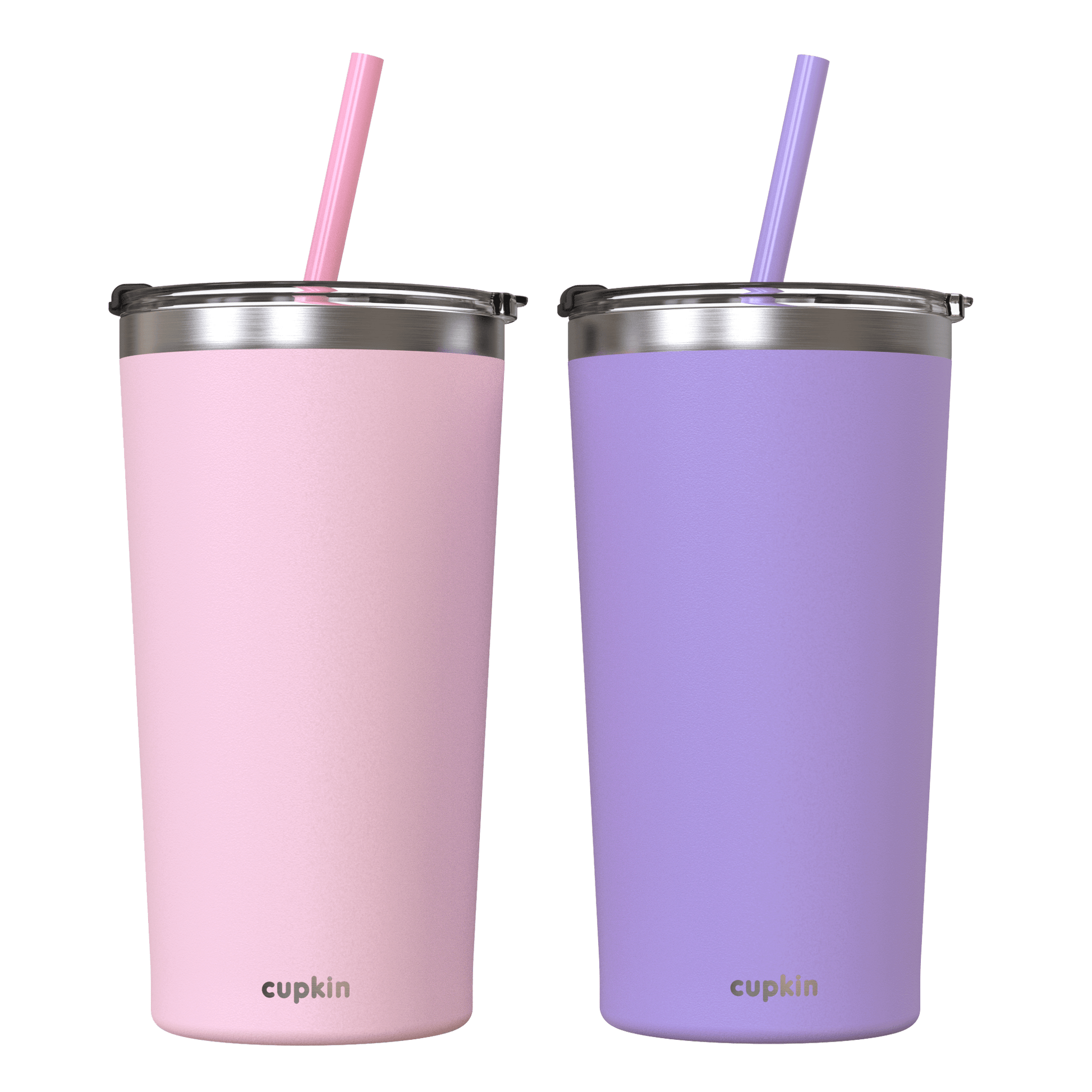  CUPKIN Stainless Steel Insulated Tumbler with Lid and Straw -  20 oz Water Bottle with Straw, Stainless Steel Cups, Travel Coffee Mug for  Adults, Iced Coffee Cup with Lid, Coffee Tumbler